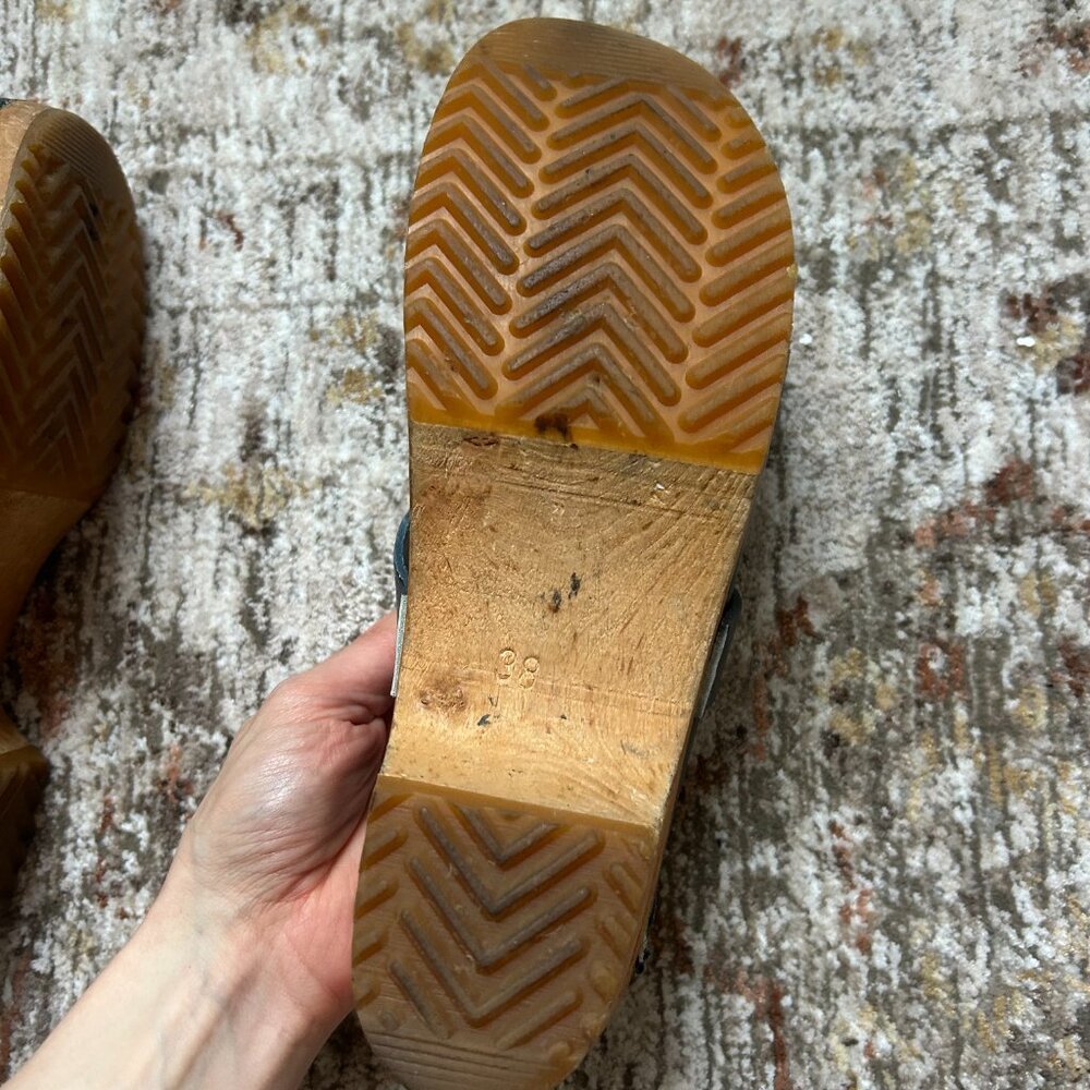Vintage Navy Blue Clogs (38) - Picture 8 of 8